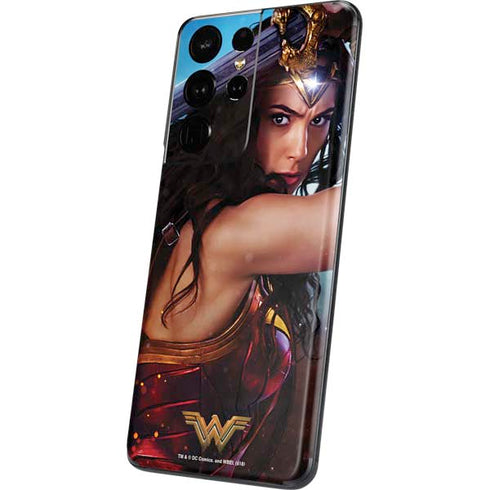 DC Comics Wonder Woman Battle Ready Poster Galaxy S21 Ultra 5G Skin